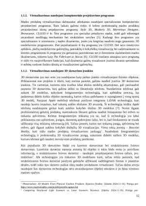 Skaitmeninių technologijų inovacijos mados produktų virtualizavimui. Paveikslėlis 9
