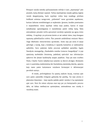 Autentiško vaizdo patyrimas tapyboje. Paveikslėlis 7
