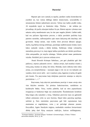 Autentiško vaizdo patyrimas tapyboje. Paveikslėlis 8
