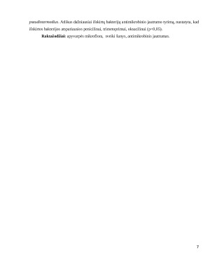 SVEIKŲ ŠUNŲ APYVARPĖS MIKROFLOROS IR ANTIMIKROBINIO JAUTRUMO TYRIMAS. Paveikslėlis 6