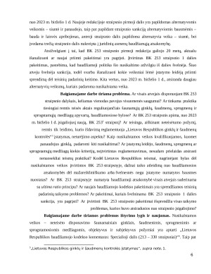 NETEISĖTAS DISPONAVIMAS ŠAUNAMAISIAIS GINKLAIS, ŠAUDMENIMIS, SPROGMENIMIS AR SPROGSTAMOSIOMIS MEDŽIAGOMIS (BK 253 STRAIPSNIS). Paveikslėlis 6