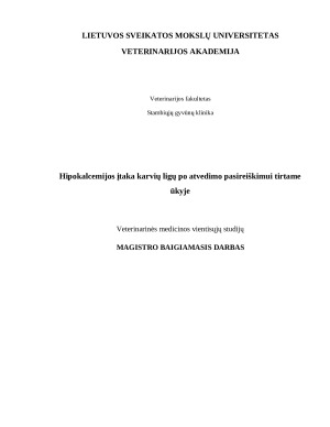 Hipokalcemijos įtaka karvių ligų po atvedimo pasireiškimui tirtame ūkyje