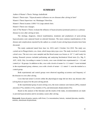 Hipokalcemijos įtaka karvių ligų po atvedimo pasireiškimui tirtame ūkyje. Paveikslėlis 4