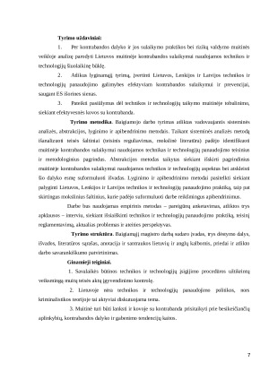 LIETUVOS RESPUBLIKOS MUITINĖJE KONTRABANDOS SULAIKYMUI NAUDOJAMA TECHNIKA IR TECHNOLOGIJOS PRAKTIKA IR TENDENCIJOS. Paveikslėlis 7