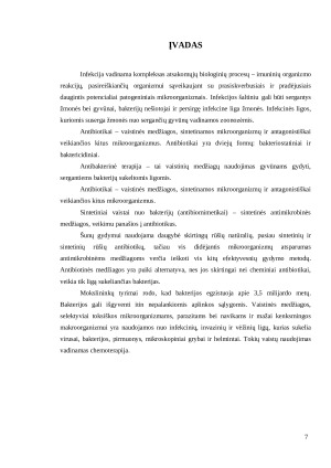 Dažniausiai naudojamos antibakterinės medžiagos šunims. Paveikslėlis 7