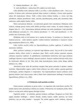 SAPROPELIO ĮTAKOS NEDEGTO MOLIO BANDINIŲ TERMOFIZIKINĖMS IR MECHANINĖMS SAVYBĖMS TYRIMAS. Paveikslėlis 8