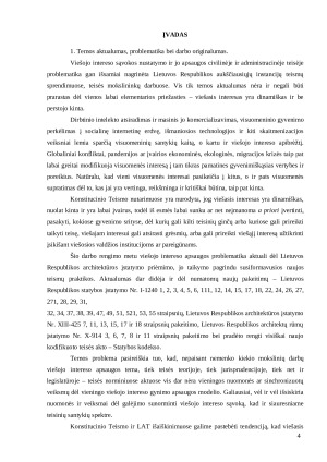 VIEŠOJO INTERESO APSAUGA IR NAUJASIS LIETUVOS RESPUBLIKOS ARCHITEKTŪROS ĮSTATYMAS. Paveikslėlis 4