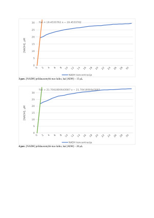 Mielių alkoholio dehidrogenazės (ADH) kinetinis tyrimas. Paveikslėlis 4