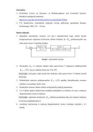SISTEMOS STABILUMO TYRIMAS. Paveikslėlis 4