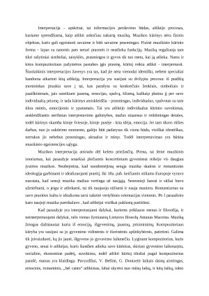 Ar interpretacija – būtina muzikos egzistavimo sąlyga. Esė. Paveikslėlis 2