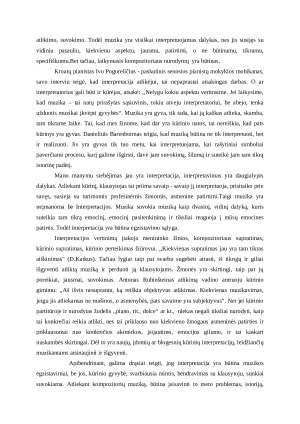 Ar interpretacija – būtina muzikos egzistavimo sąlyga. Esė. Paveikslėlis 3