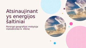 Atsinaujinantys energijos šaltiniai. Paveikslėlis 1