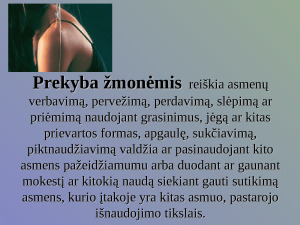 Prekyba žmonėmis. Paveikslėlis 2