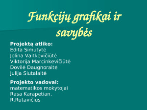 Funkcijų grafikai ir savybės. Paveikslėlis 1