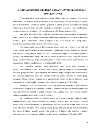 DARBUOTOJŲ SAUGA DERLIAUS NUĖMIMO DARBŲ METU. Paveikslėlis 10