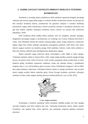 DARBUOTOJŲ SAUGA DERLIAUS NUĖMIMO DARBŲ METU. Paveikslėlis 7