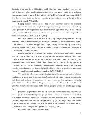 DARBUOTOJŲ SAUGA DERLIAUS NUĖMIMO DARBŲ METU. Paveikslėlis 8