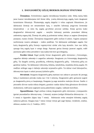 DAUGIAMEČIŲ GĖLIŲ SORTIMENTAS. Paveikslėlis 5