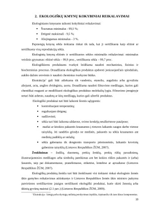 EKOLOGIŠKŲ KMYNŲ RINKA IR ANALIZĖ. Paveikslėlis 10