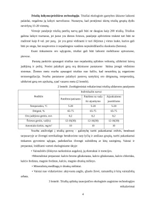 TRIUŠIŲ AUGINIMO, TAIKANT EKOLOGINĘ APLINKĄ TAUSOJANČIĄ TECHNOLOGIJĄ, ANALIZĖ. Paveikslėlis 4
