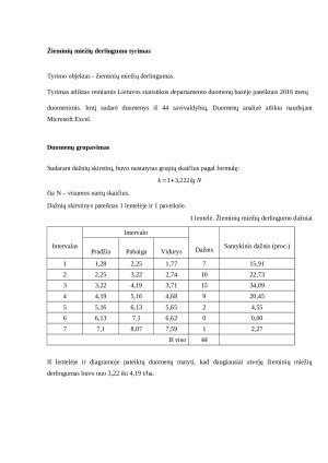 Žieminių miežių derlingumo tyrimas