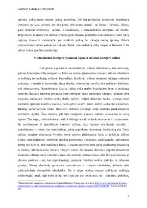 Minimalistinis interjeras. Paveikslėlis 5
