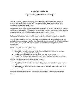 Technologinis projektas. ŠIMTMEČIO SUVENYRAS. Paveikslėlis 2