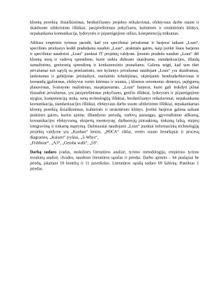 „Lean“ koncepcijos taikymas informacinių technologijų projektų valdyme. Paveikslėlis 3