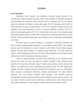 VĖJO ELEKTRINIŲ PARKŲ EFEKTYVUMO TYRIMAI. Paveikslėlis 7