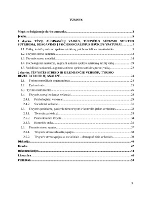 TĖVŲ, AUGINANČIŲ VAIKUS, TURINČIUS AUTIZMO SPEKTRO SUTRIKIMĄ, PSICHOSOCIALINIAI IŠŠŪKIAI. Paveikslėlis 3