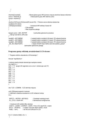 Mišrių signalų procesoriaus MSP430 taikymas varžos matavimams. Paveikslėlis 4