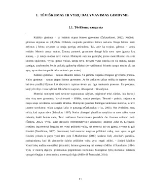 VYRŲ, DALYVAVUSIŲ GIMDYME, TĖVIŠKUMO RAIŠKOS SAMPRATA. Paveikslėlis 10