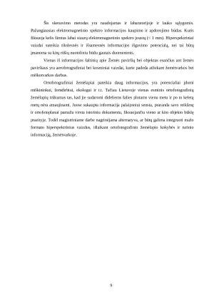 NUOTOLINIŲ TYRIMŲ VAIZDŲ TIKSLUMO ĮVERTINIMAS. Paveikslėlis 9