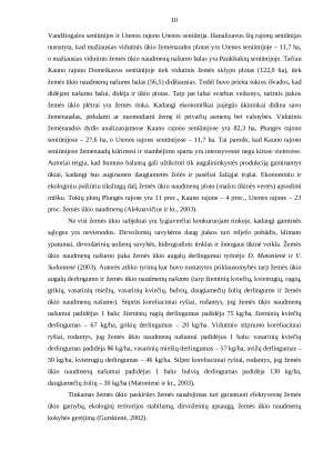 ŽEMĖS ŪKIO PASKIRTIES ŽEMĖS NAUDOJIMO INTENSYVUMAS KAUNO RAJONE. Paveikslėlis 10