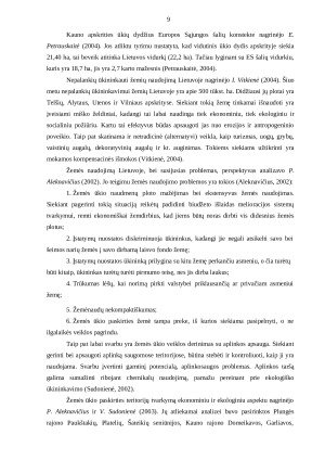 ŽEMĖS ŪKIO PASKIRTIES ŽEMĖS NAUDOJIMO INTENSYVUMAS KAUNO RAJONE. Paveikslėlis 9