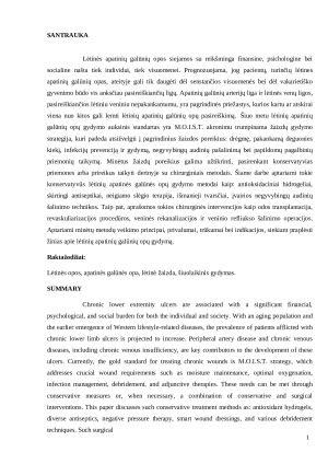Šiuolaikinis lėtinių apatinių galūnių opų gydymas. Paveikslėlis 2