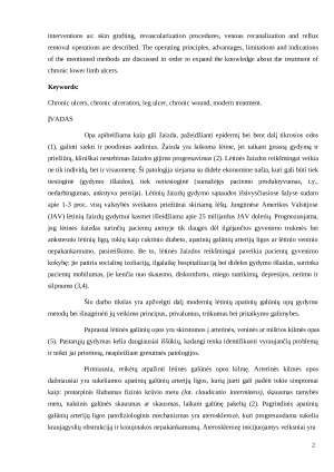 Šiuolaikinis lėtinių apatinių galūnių opų gydymas. Paveikslėlis 3