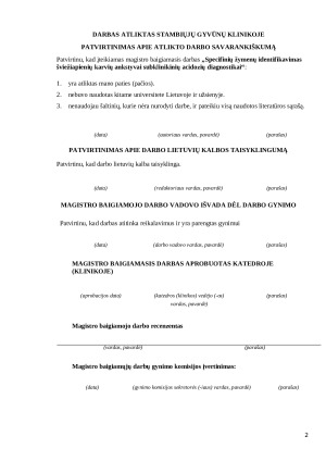 Specifinių žymenų identifikavimas šviežiapienių karvių ankstyvai subklinikinių acidozių diagnostikai. Paveikslėlis 2