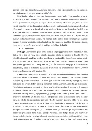 Aptvaruose laikomų danielių (Dama dama) užsikrėtimas virškinamojo trakto nematodais ir jo sezoniai pokyčiai. Paveikslėlis 10