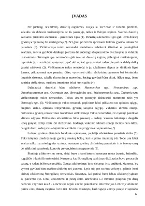 Aptvaruose laikomų danielių (Dama dama) užsikrėtimas virškinamojo trakto nematodais ir jo sezoniai pokyčiai. Paveikslėlis 6