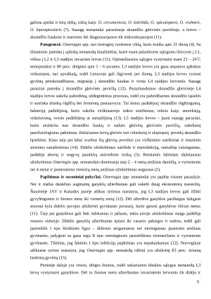 Aptvaruose laikomų danielių (Dama dama) užsikrėtimas virškinamojo trakto nematodais ir jo sezoniai pokyčiai. Paveikslėlis 9