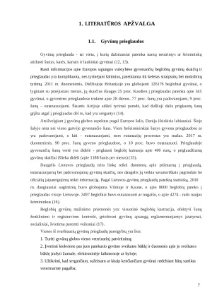 Šunų, laikomų X prieglaudoje, įmitimo ir kraujo biocheminių rodiklių tyrimai. Paveikslėlis 7