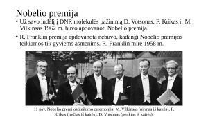 DNR molekulės struktūros pažinimas. Paveikslėlis 10