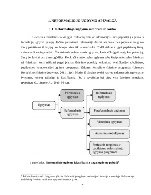 NEFORMALIOJO UGDYMO SAMPRATA BEI RAIŠKA.NEFORMALIOJO UGDYMO PROCESO KOKYBĖS ANALIZĖ LIETUVOS ŠVIETIMO SISTEMOJE. Paveikslėlis 4