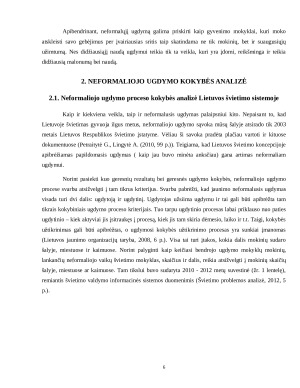 NEFORMALIOJO UGDYMO SAMPRATA BEI RAIŠKA.NEFORMALIOJO UGDYMO PROCESO KOKYBĖS ANALIZĖ LIETUVOS ŠVIETIMO SISTEMOJE. Paveikslėlis 6