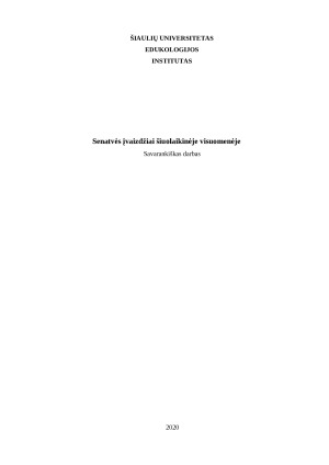 Senatvės įvaizdžiai šiuolaikinėje visuomenėje