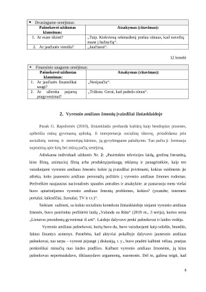 Senatvės įvaizdžiai šiuolaikinėje visuomenėje. Paveikslėlis 8