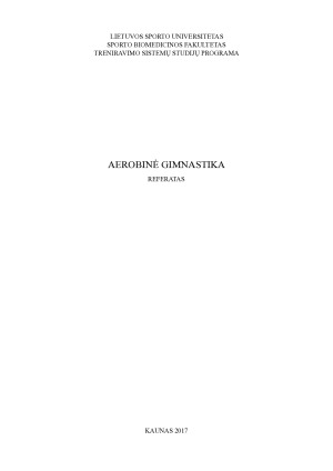 AEROBINĖ GIMNASTIKA. Paveikslėlis 1