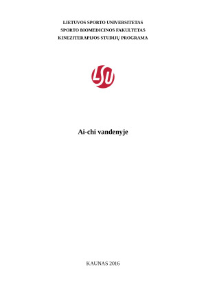 Ai-chi vandenyje. Paveikslėlis 1