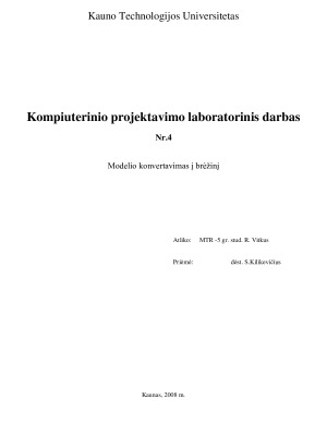 Modelio konvertavimas į brėžinį. Paveikslėlis 1